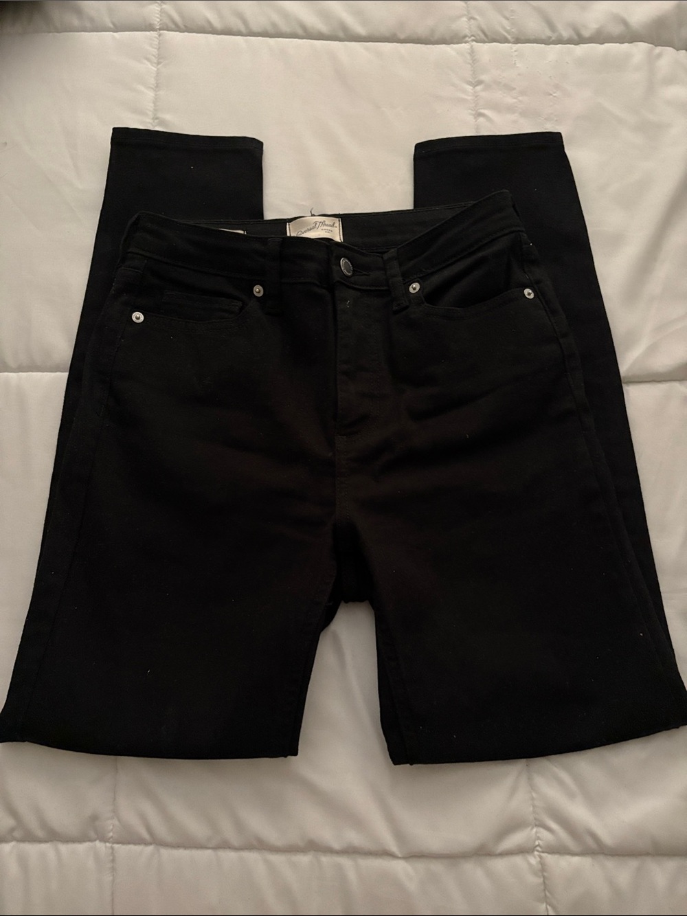 Women’s high rise skinny jeans - black